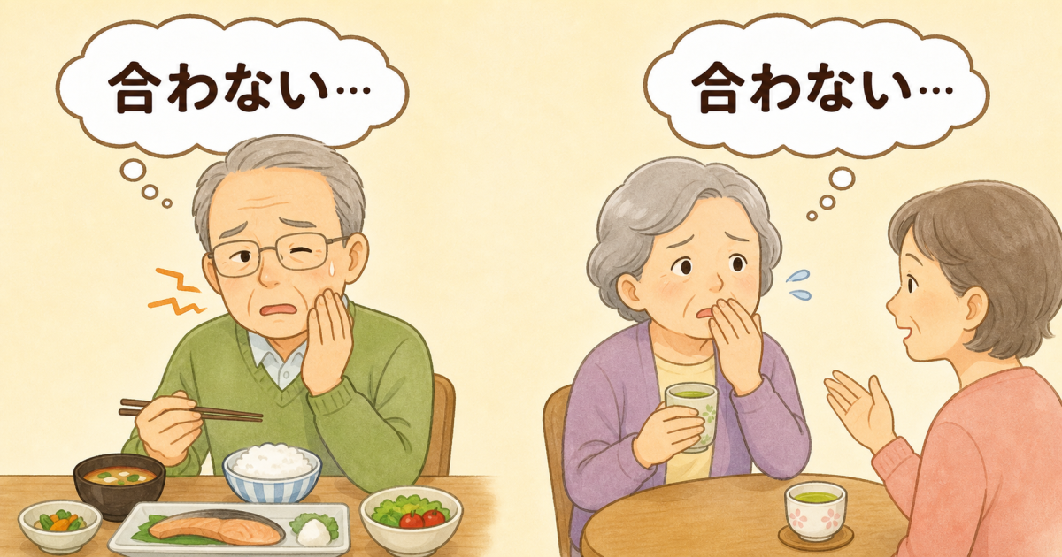 ■部分入れ歯でよくある6つのお悩み――原因は「構造上の限界」にあります