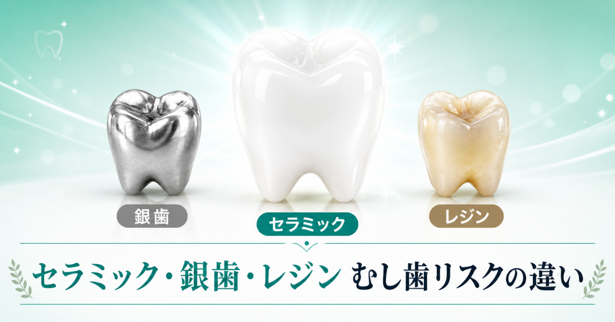 セラミックの歯はむし歯になりにくいって本当？　保険のレジンや銀歯との違い