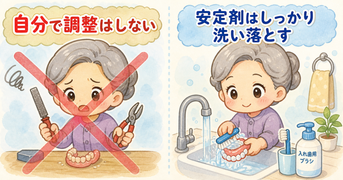 今の入れ歯は使える？「調整・修理」と「作り直し」の判断基準